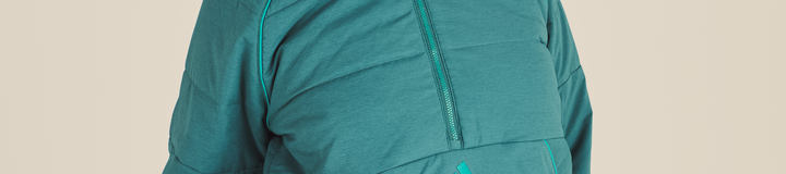 ADIDAS BEYOND TWISTWEAVE LOOSE QUARTER-ZIP JACKET