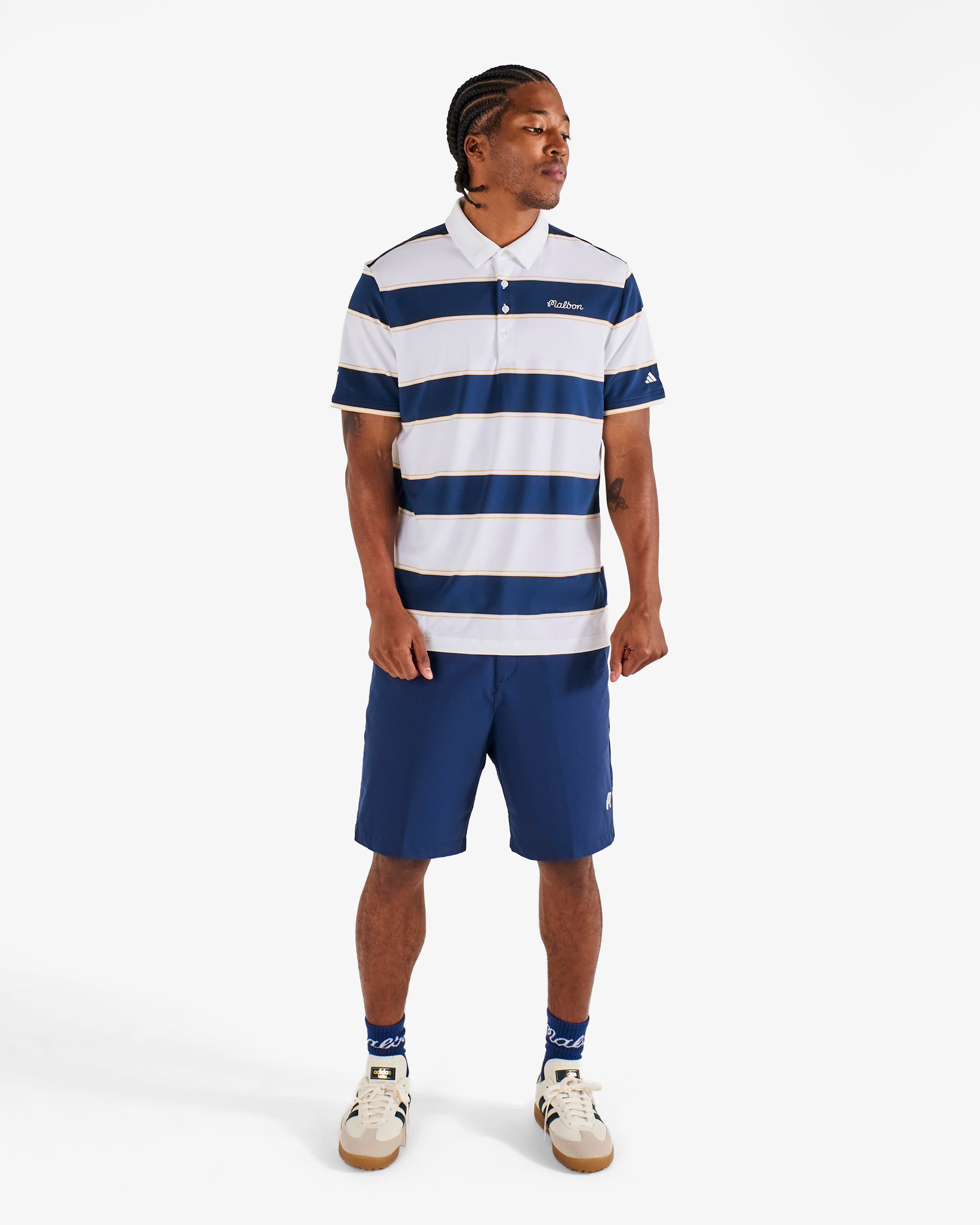ADIDAS ULTIMATE 365 JUMBO STRIPE CLIMACOOL POLO SHIRT – Malbon