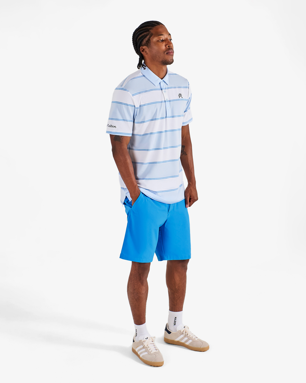 ADIDAS ULTIMATE 365+ JUMBO STRIPE CLIMACOOL POLO SHIRT