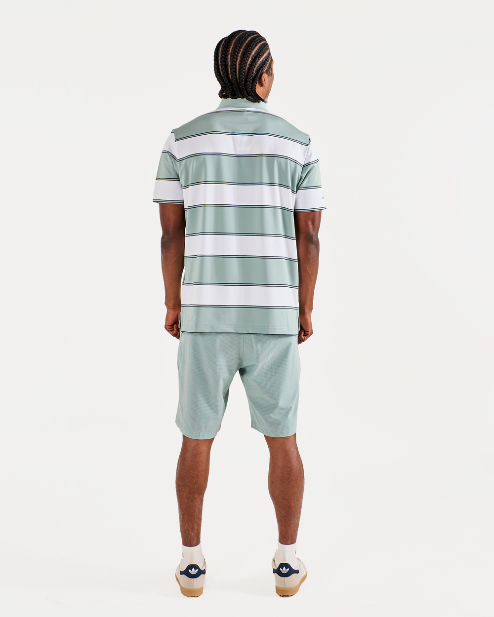 ADIDAS ULTIMATE 365+ JUMBO STRIPE CLIMACOOL POLO SHIRT