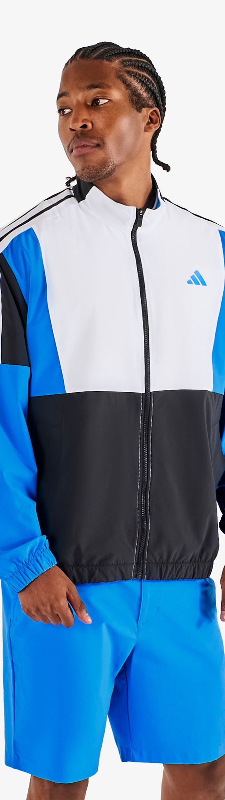 ADIDAS BEYOND TWISTWEAVE FULL-ZIP WINDBREAKER – Malbon ADIDAS BEYOND TWISTWEAVE FULL-ZIP WINDBREAKER – Malbon