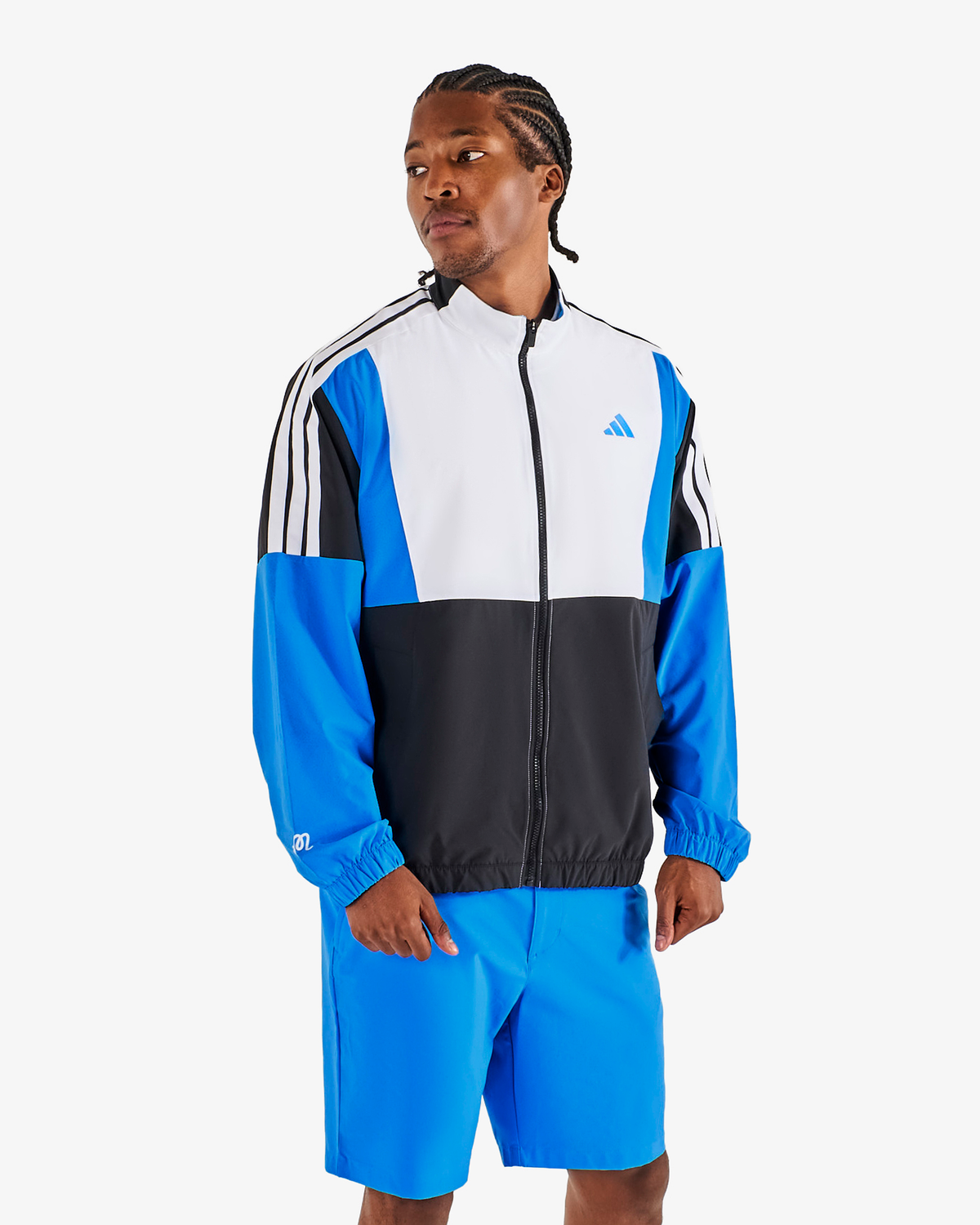 ADIDAS BEYOND TWISTWEAVE FULL-ZIP WINDBREAKER
