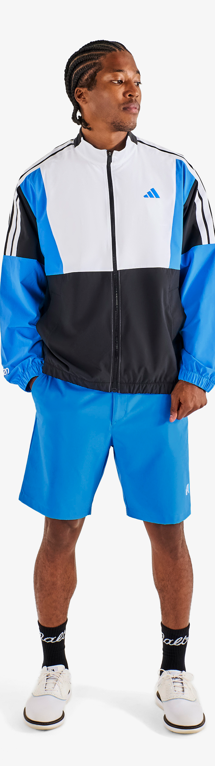 ADIDAS BEYOND TWISTWEAVE FULL-ZIP WINDBREAKER – Malbon ADIDAS BEYOND TWISTWEAVE FULL-ZIP WINDBREAKER – Malbon