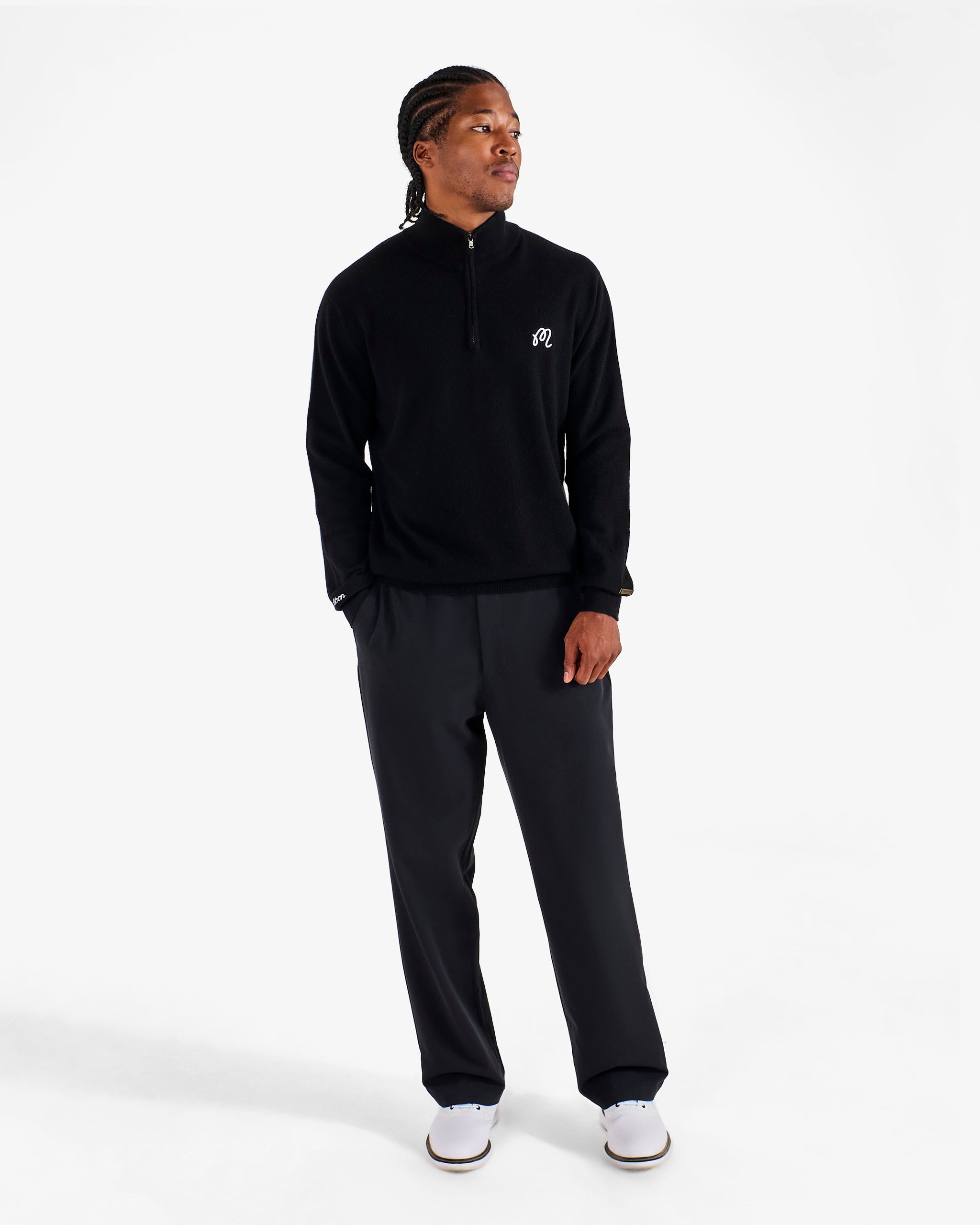 JOHNSTONS QUARTER ZIP SWEATER – Malbon Golf
