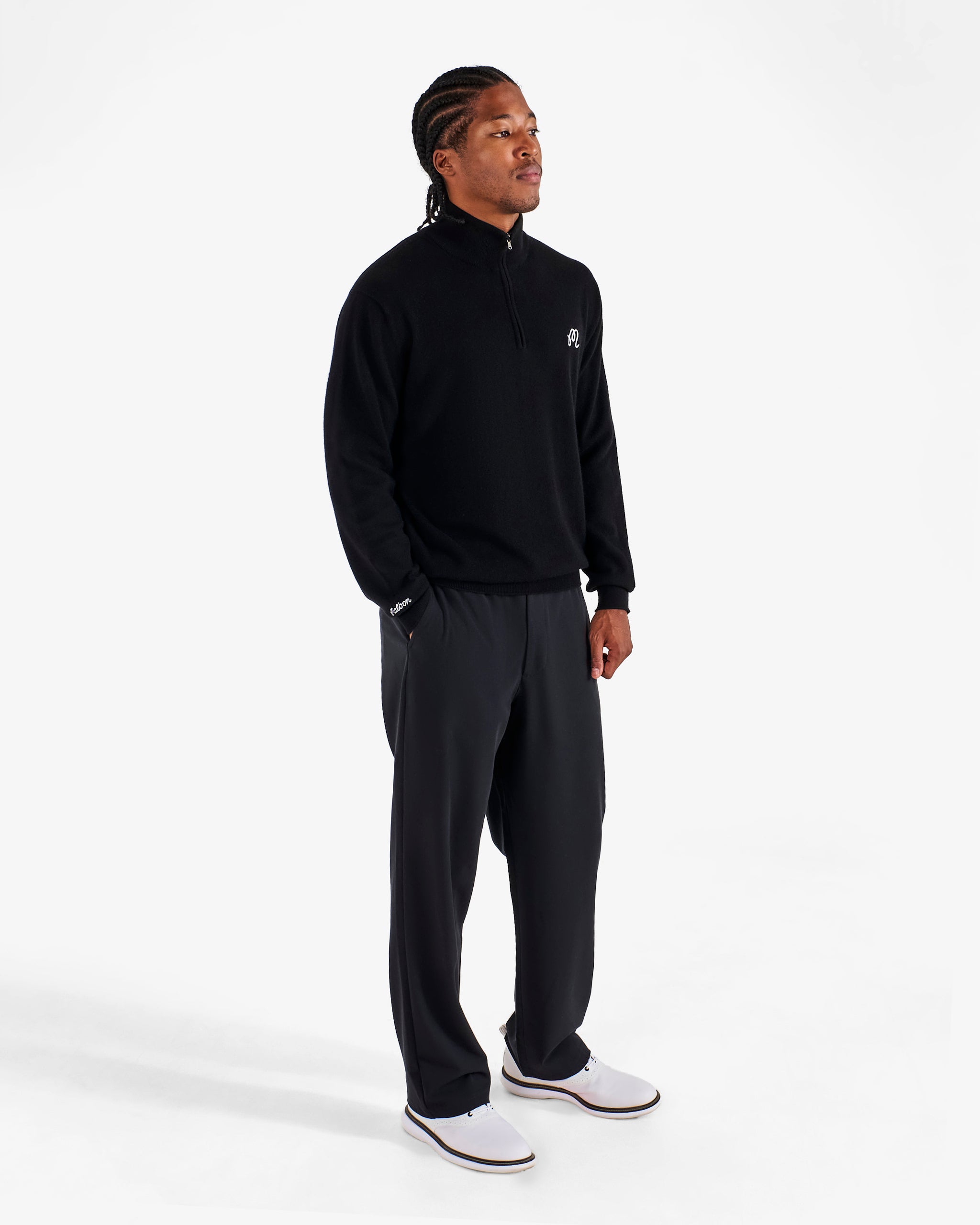 JOHNSTONS QUARTER ZIP SWEATER – Malbon Golf