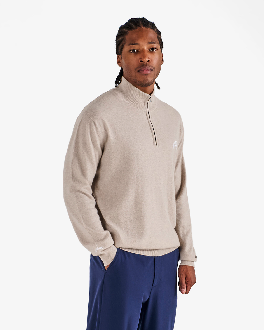 JOHNSTONS QUARTER ZIP SWEATER