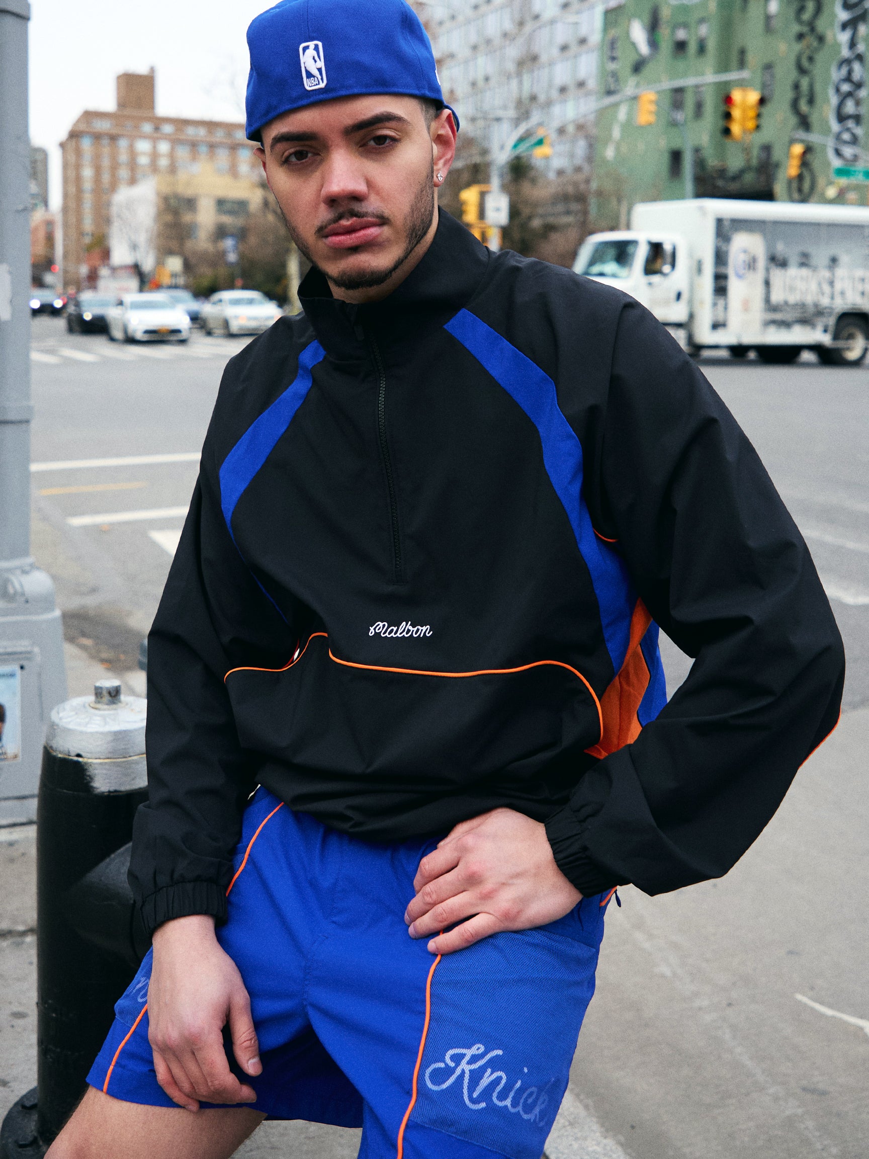 KNICKS BASELINE QUARTER ZIP – Malbon