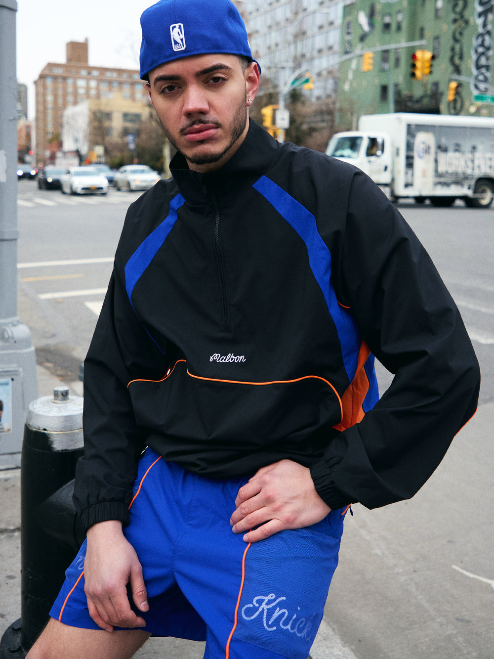 KNICKS BASELINE QUARTER ZIP