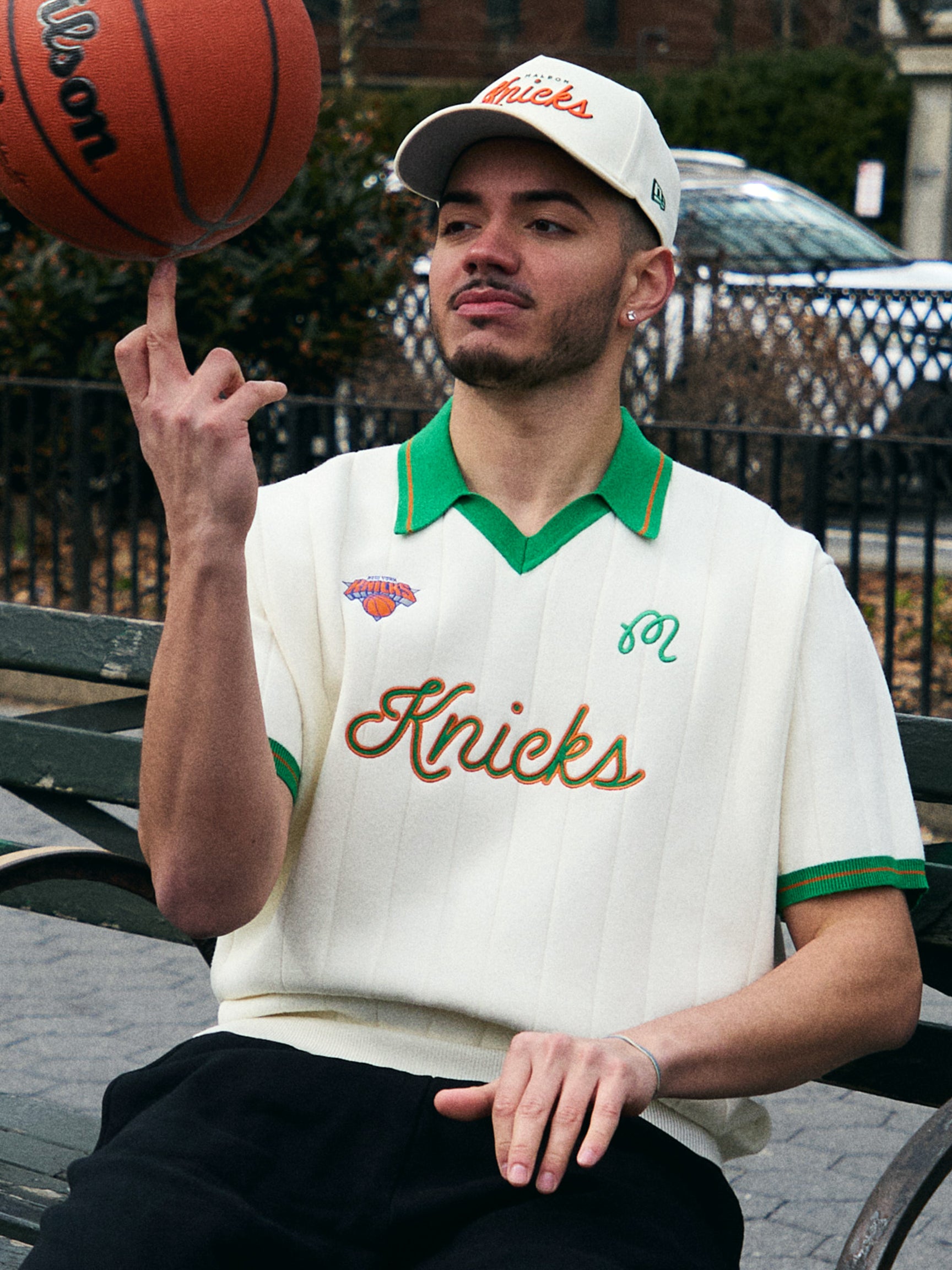 KNICKS UPTOWN KNIT POLO – Malbon
