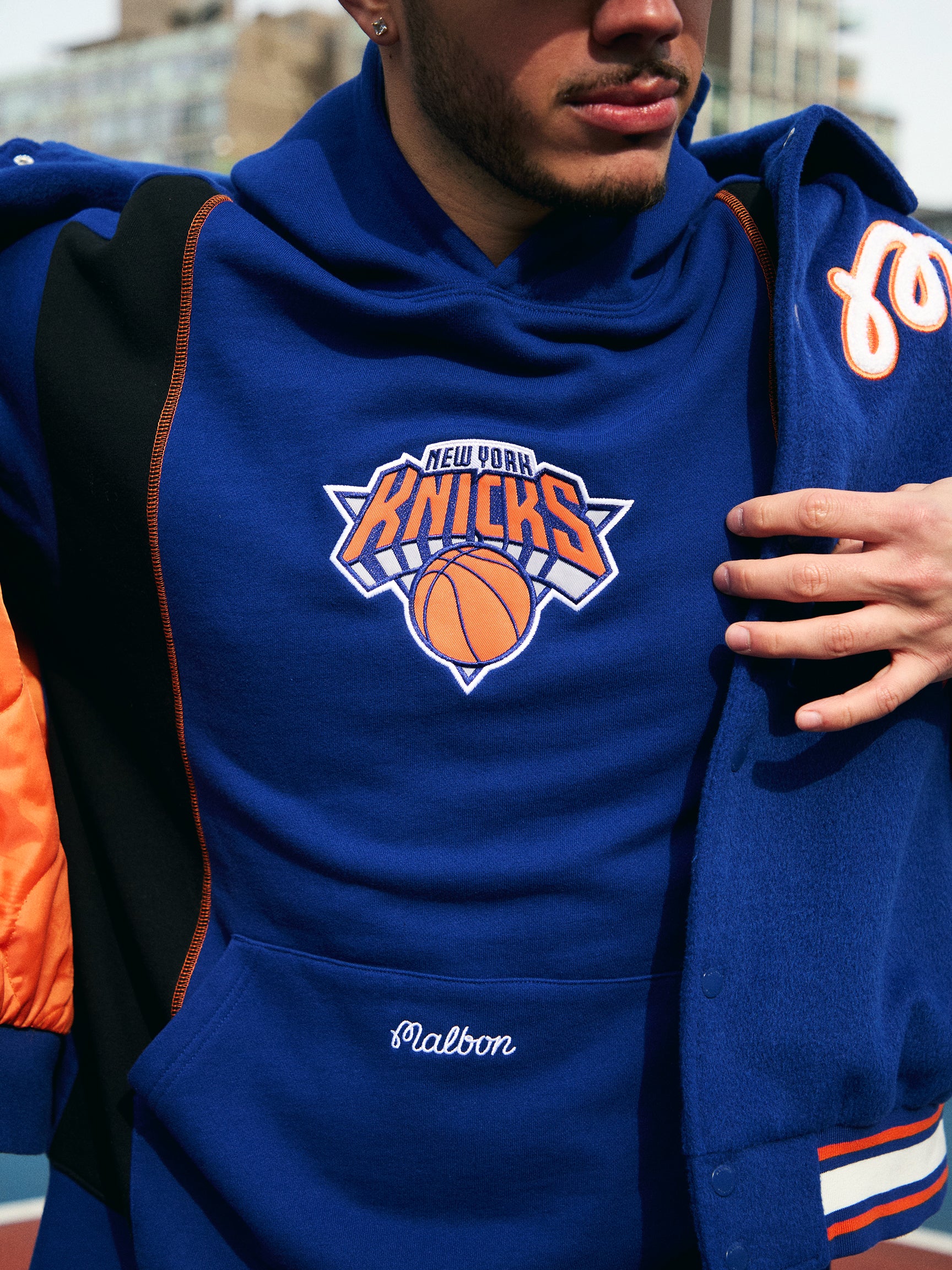 Classic Brumbies Hoodie ネイビー/オレンジ　サイズM KNICKS BOROUGH HOODIE – Malbon