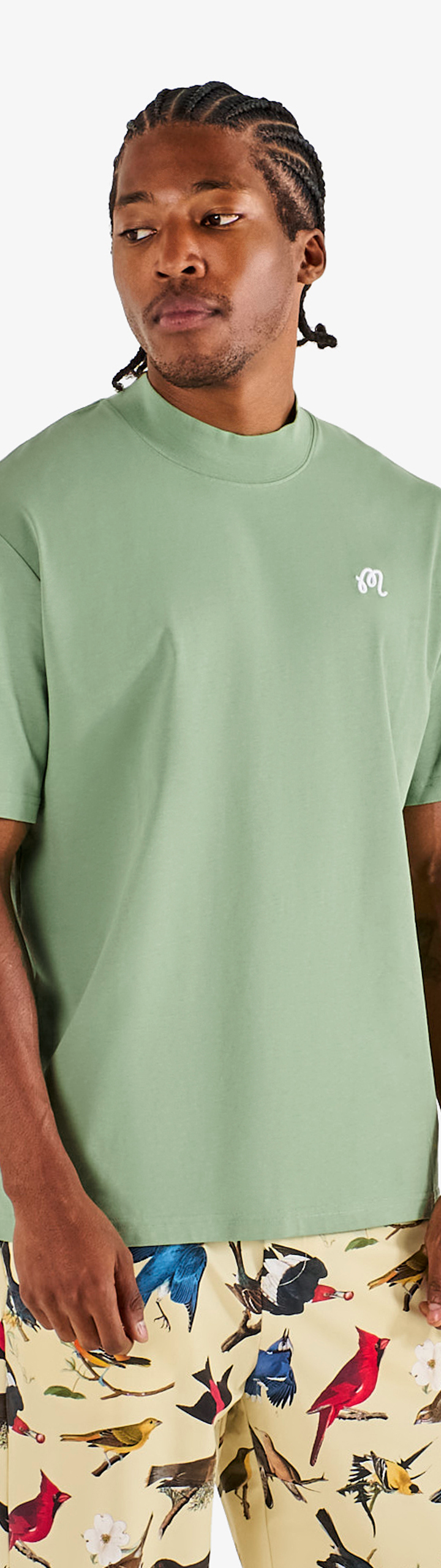 MARE MOCKNECK TEE – Malbon MARE MOCKNECK TEE – Malbon