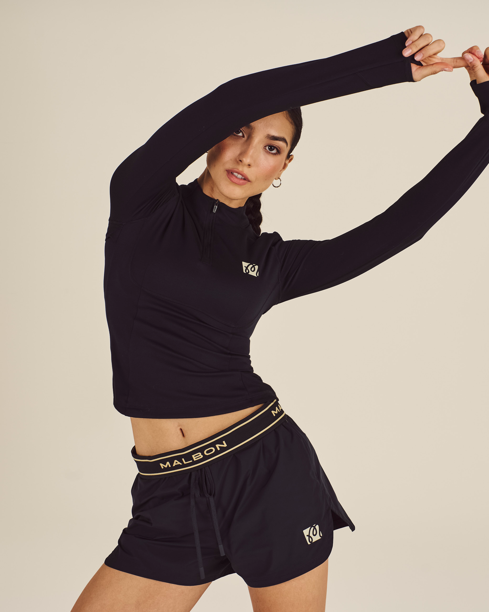 Malbon ブラックショートパンツ GAMET SHORT – Malbon