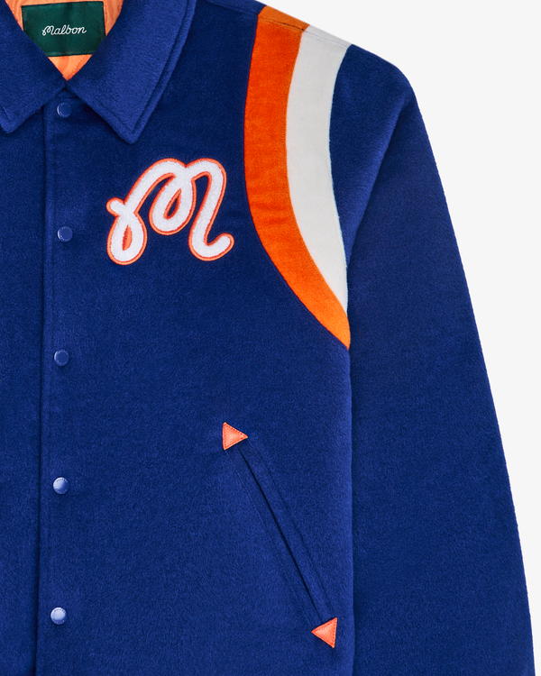 KNICKS THE GARDEN VARSITY JACKET