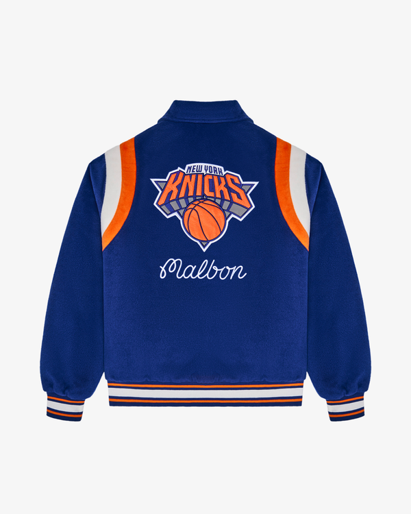 KNICKS THE GARDEN VARSITY JACKET