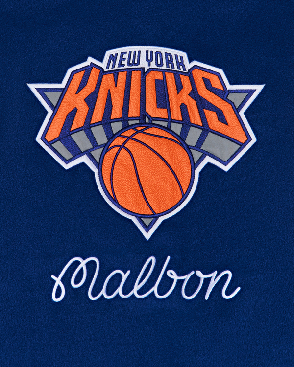 KNICKS THE GARDEN VARSITY JACKET