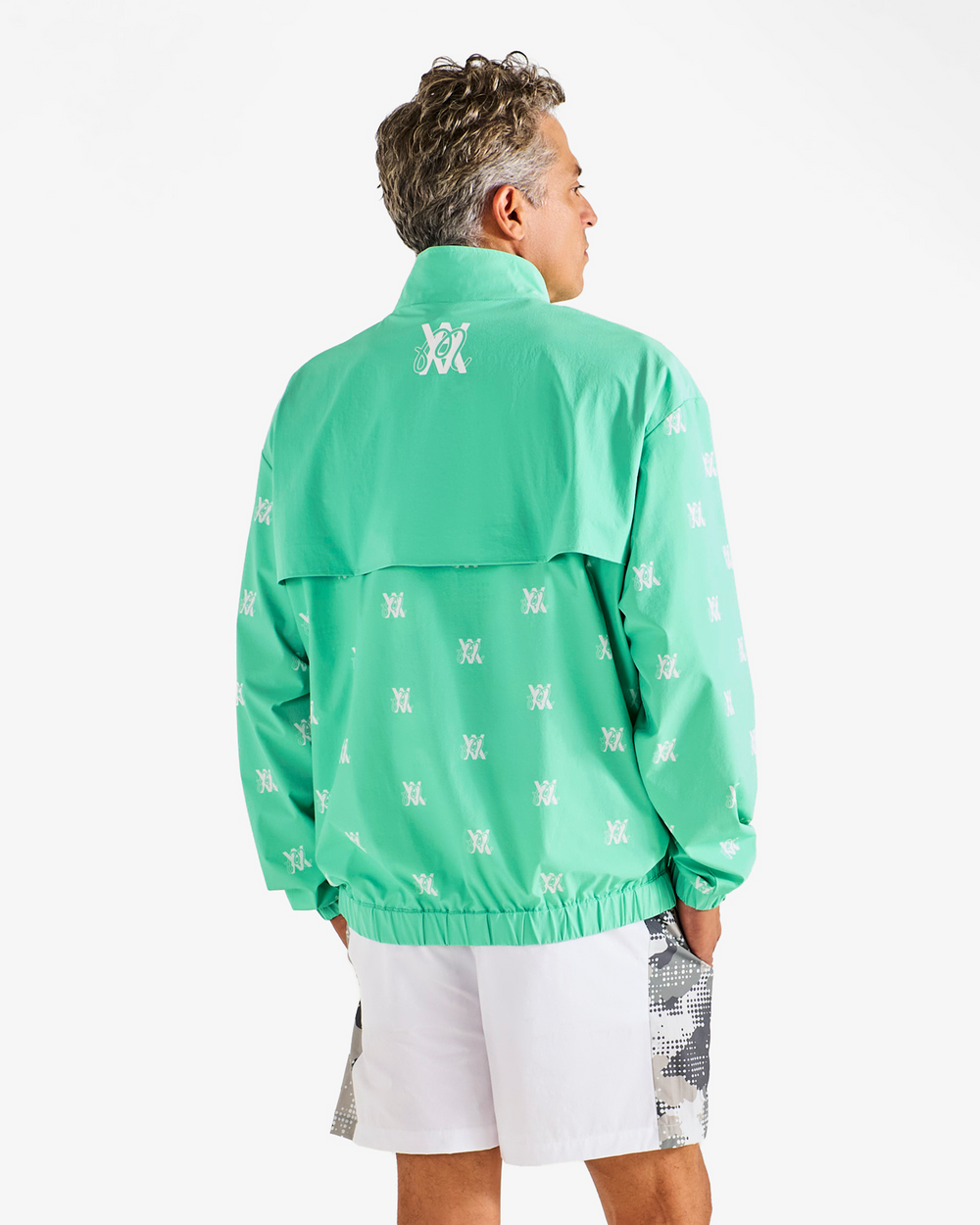ARSHAM MONOGRAM QUARTER ZIP