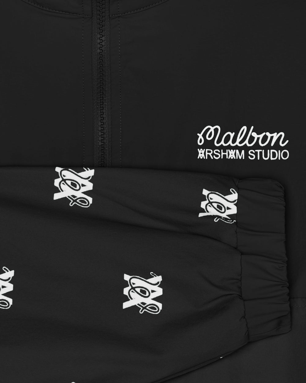 ARSHAM MONOGRAM QUARTER ZIP