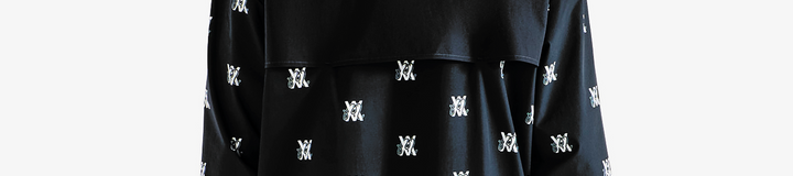 ARSHAM MONOGRAM QUARTER ZIP