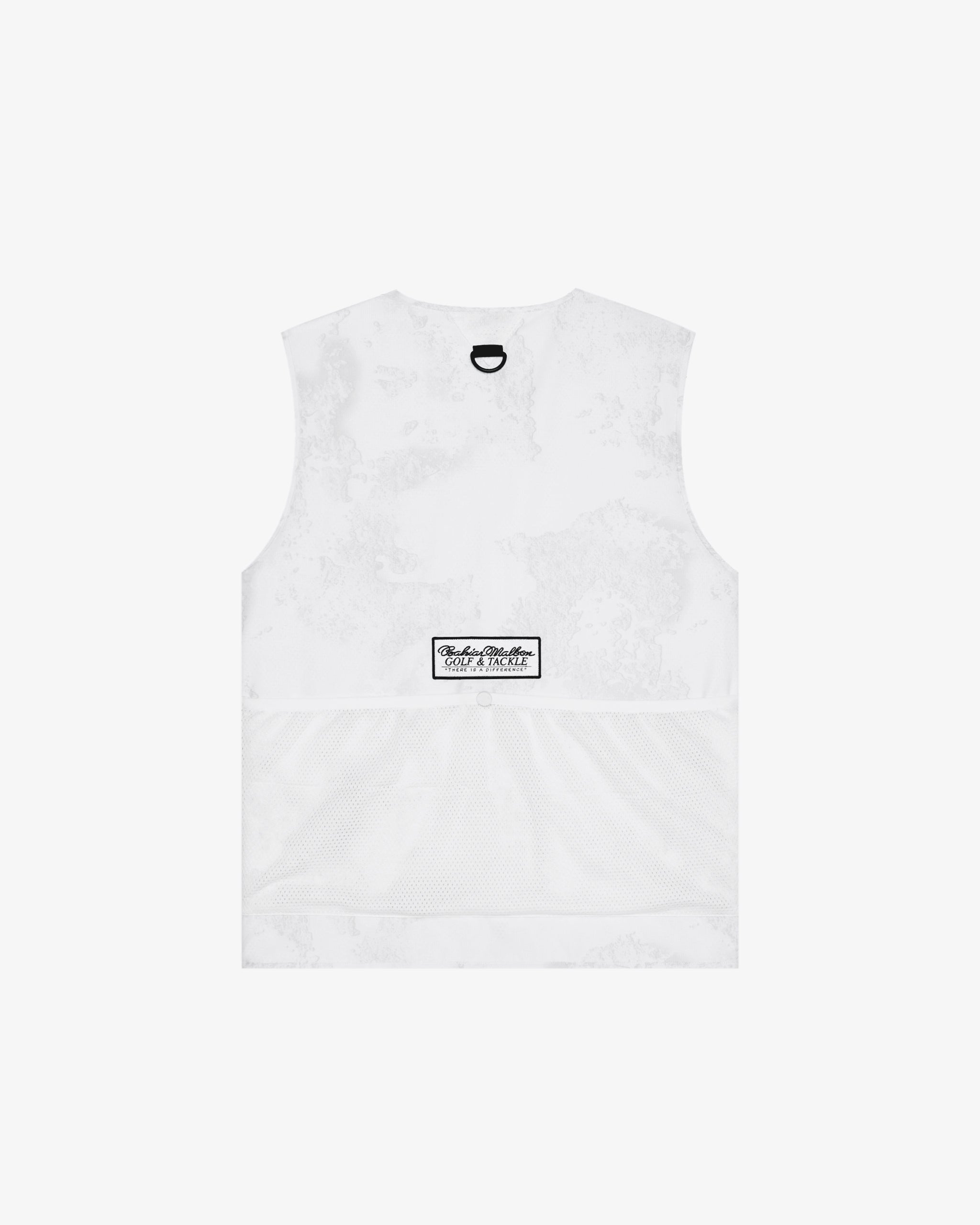 Malbon ゴルフ ベスト ホワイト/ブラック GOLF AND TACKLE VEST – Malbon