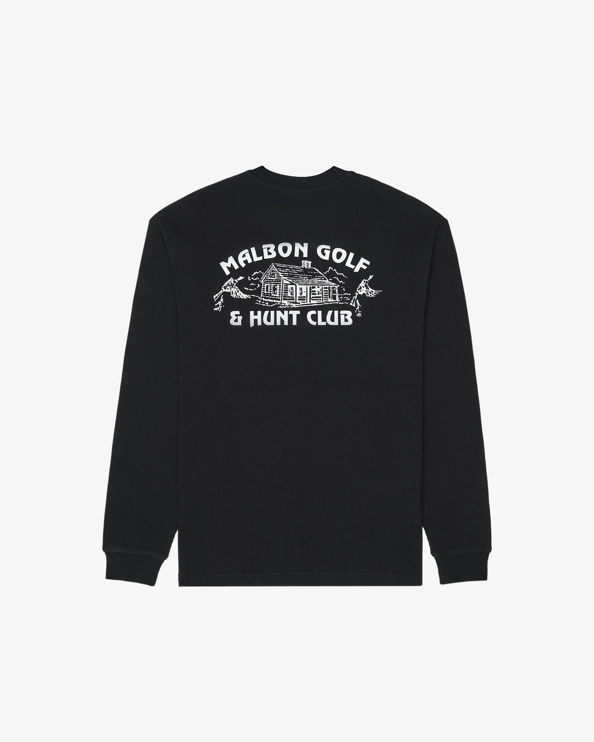 Malbon Golf x CLUBHAUS ポロシャツ ブラック S GOLF AND HUNT CLUB GORSE THERMAL – Malbon