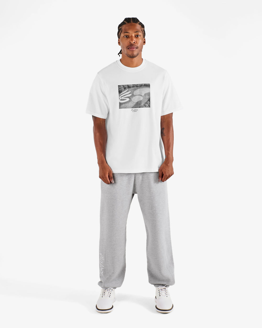 CURRY BRAND GRAPHIC BERMUDA TEE