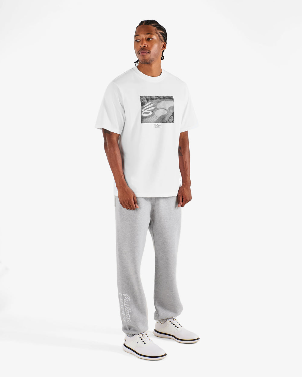 CURRY BRAND GRAPHIC BERMUDA TEE
