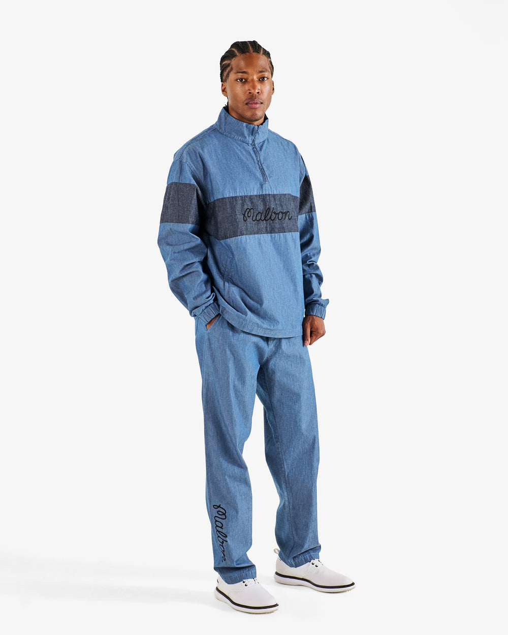 GDC DENIM QUARTER ZIP
