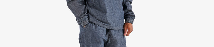 GDC DENIM QUARTER ZIP