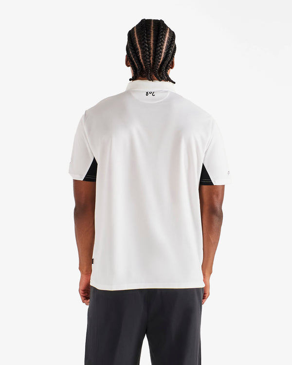 AK 1% PANELED PERFORMANCE PIQUE POLO