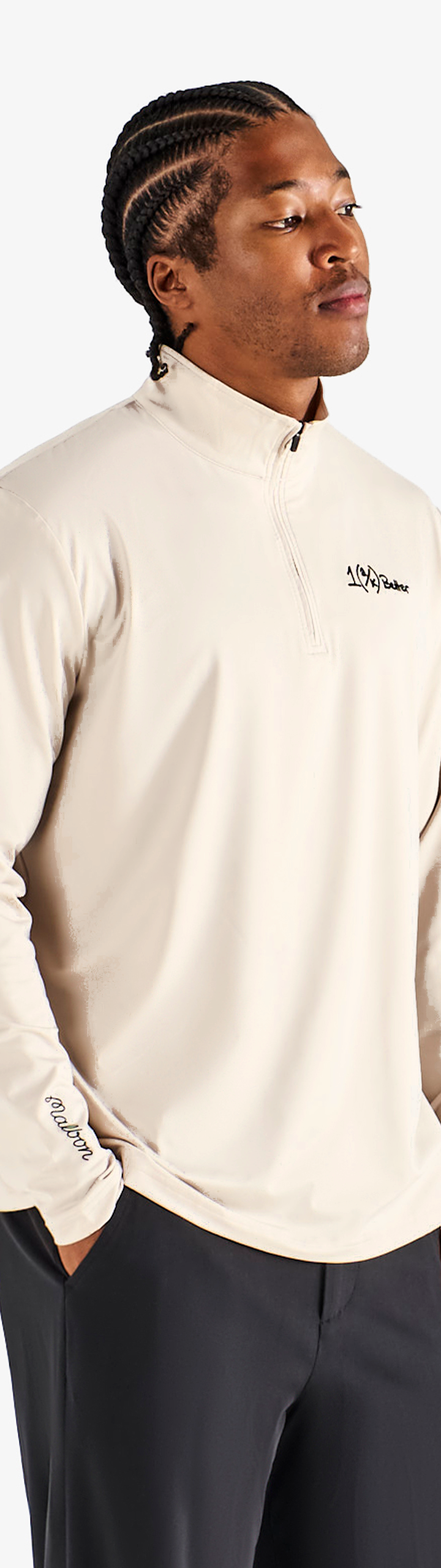 AK 1% PERFORATED QUARTER ZIP – Malbon AK 1% PERFORATED QUARTER ZIP – Malbon