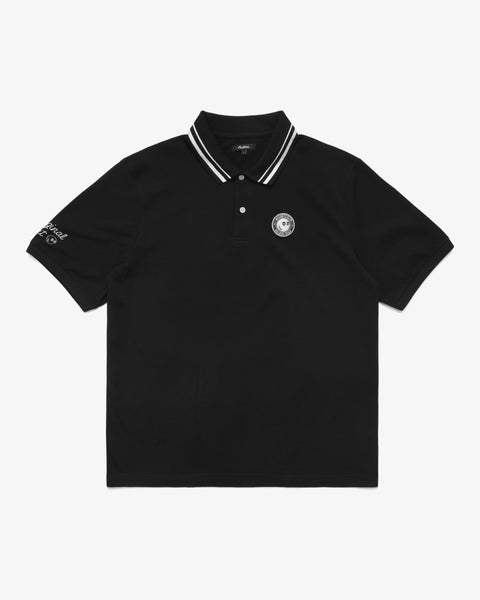 ウエア Malbon X CLUBHAUS Tour Polo - Black BUCKETS CLUB FOUNDERS TIPPED PIQUE POLO – Malbon