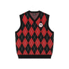 MALBON X PTM ARGYLE INTARSIA KNIT VEST