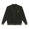 MALBON X BUDWEISER PLAYERS CABLE KNIT CARDIGAN