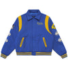 MALBON X RAMS WOOL VARSITY JACKET