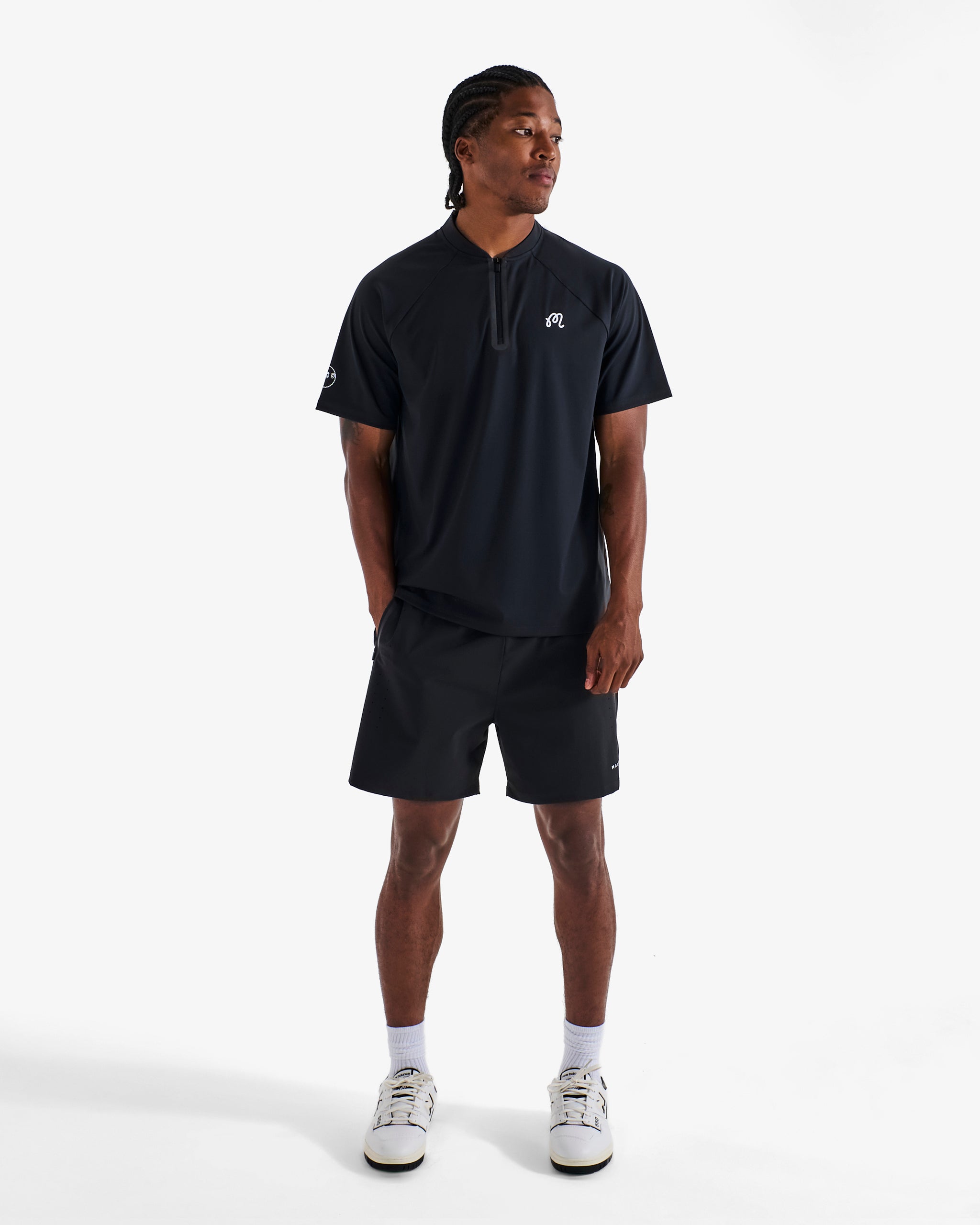 PERFORMANCE ZIP BLADE COLLAR POLO – Malbon Golf