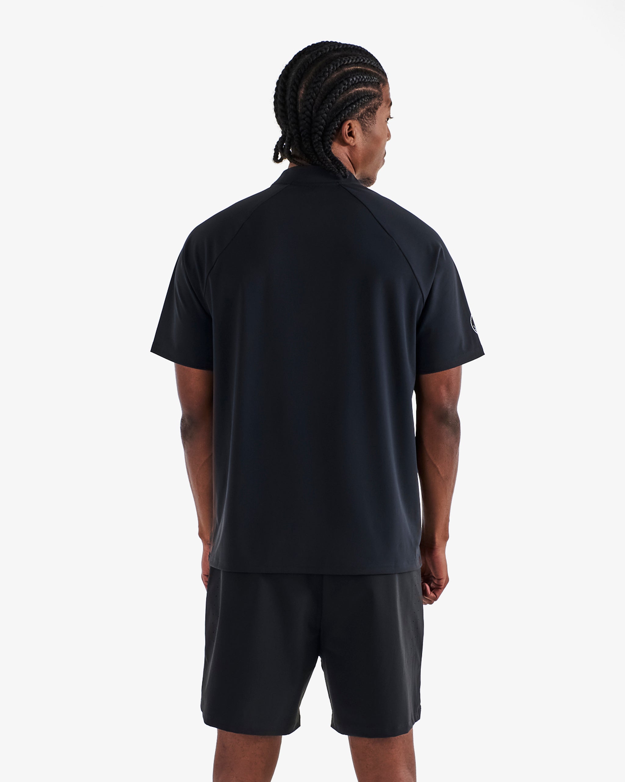 MALBON ♥ [MAN] Neck Tipping Point Short Sleeve Piste PERFORMANCE POLY TECH SHORT – Malbon Golf