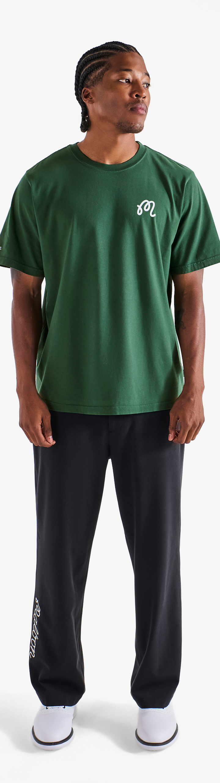 【MALBON GOLF】 BUCKET ICE MOCKNECK Tシャツ★ Malbon Golf Mare Mockneck T-Shirt White | TRENDYGOLF UK
