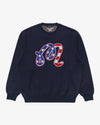 Malbon x BEAMS AMERICANA KNIT CREWNECK