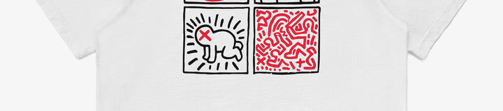 MALBON X KEITH HARING POCKET T-SHIRT