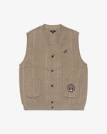 MALBON X GHOSTFACE KILLAH CARDIGAN SWEATER VEST