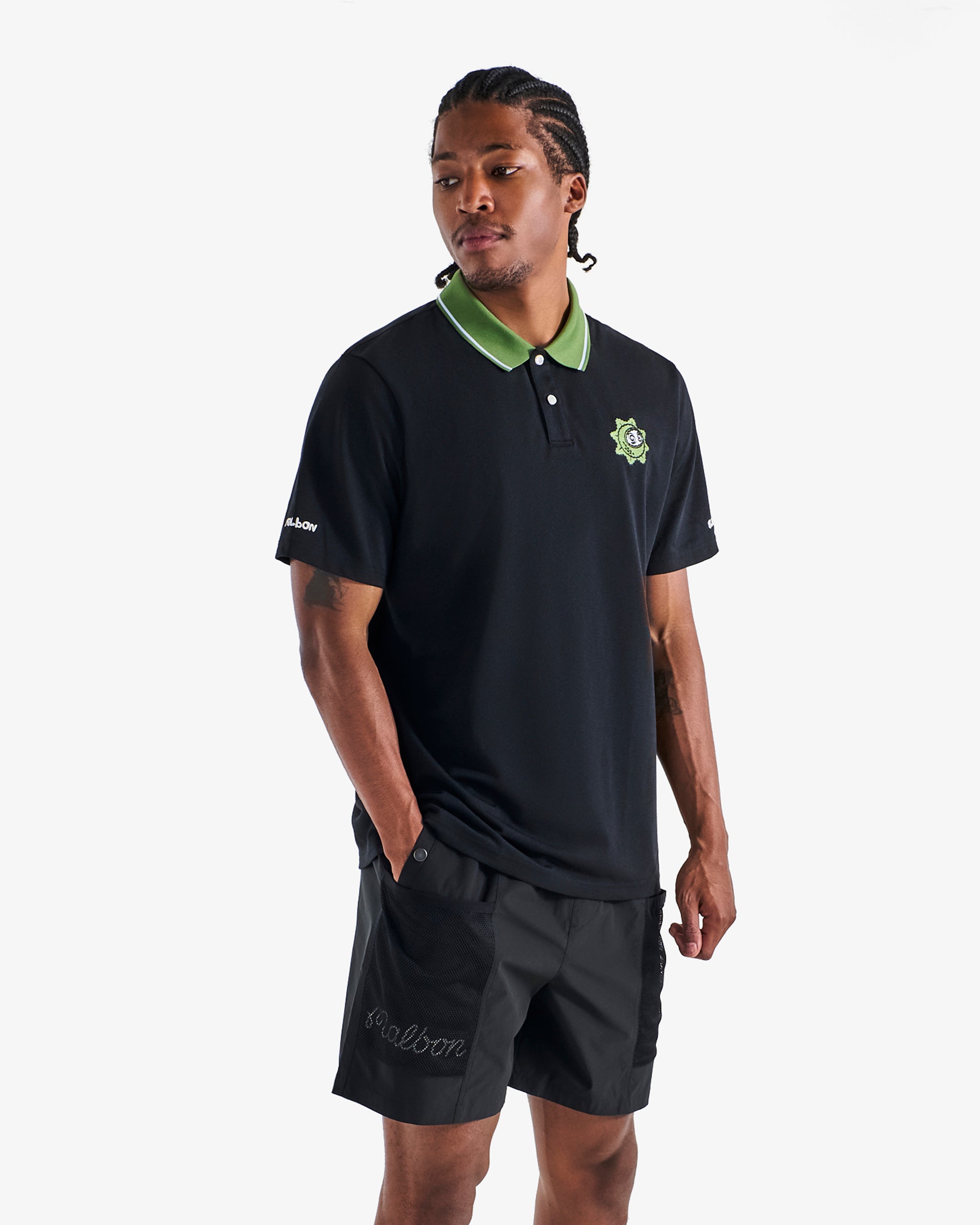 Malbon X CLUBHAUS Golf Tee - Black XLサイズ - メルカリ