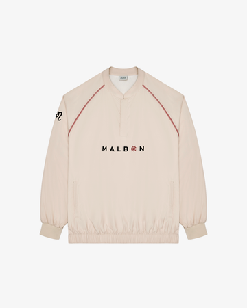 Malbon ゴルフジャケット ハーフジップ ベージュ　L PRESERVE HYBRID DOWN JACKET – Malbon