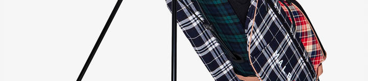 CLOT PLAID GOLF BAG