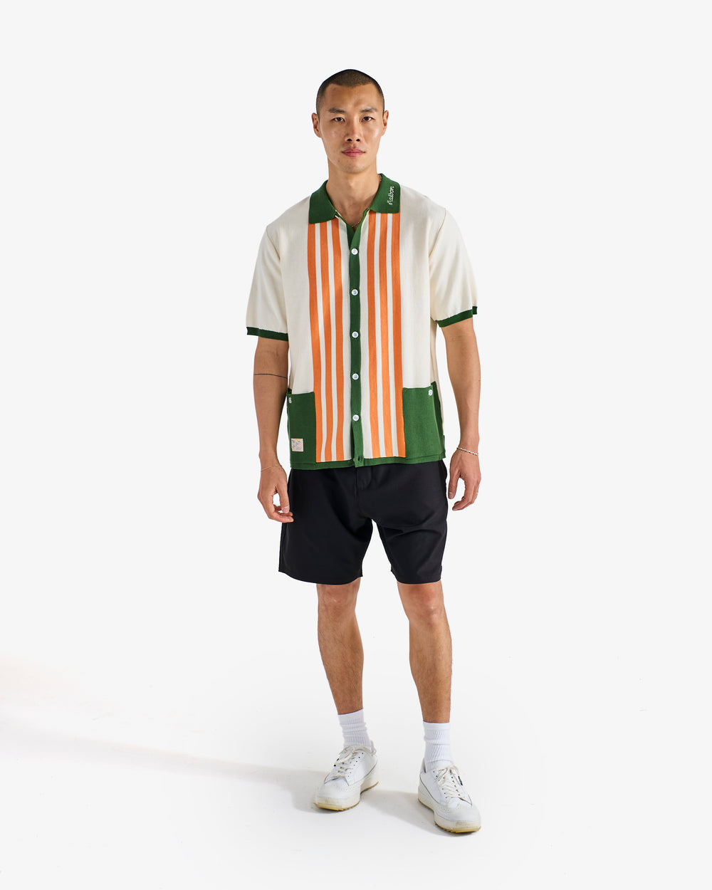 GABBIANO KNIT BUTTON UP