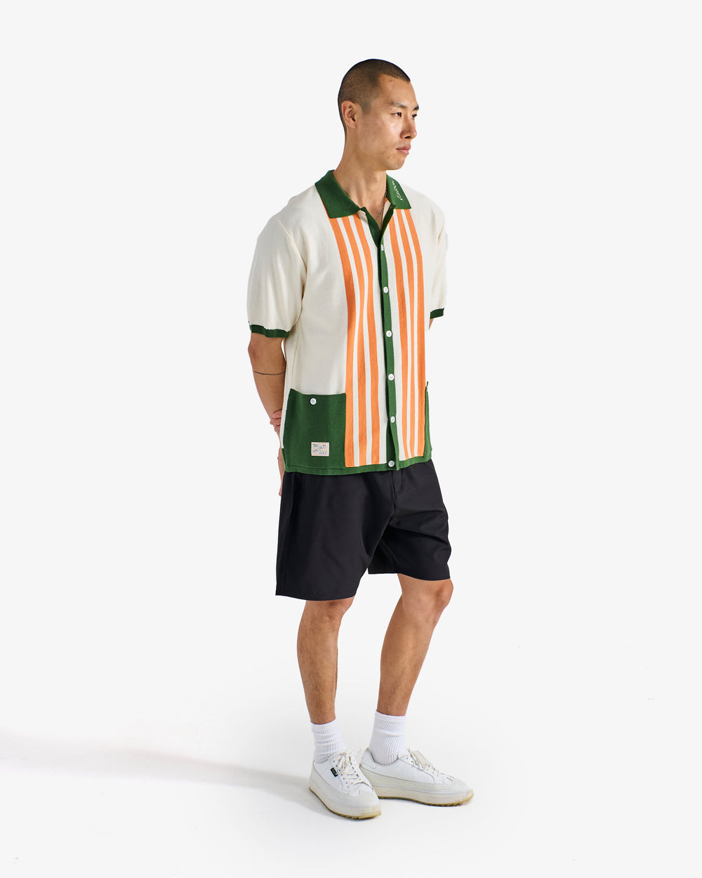 GABBIANO KNIT BUTTON UP