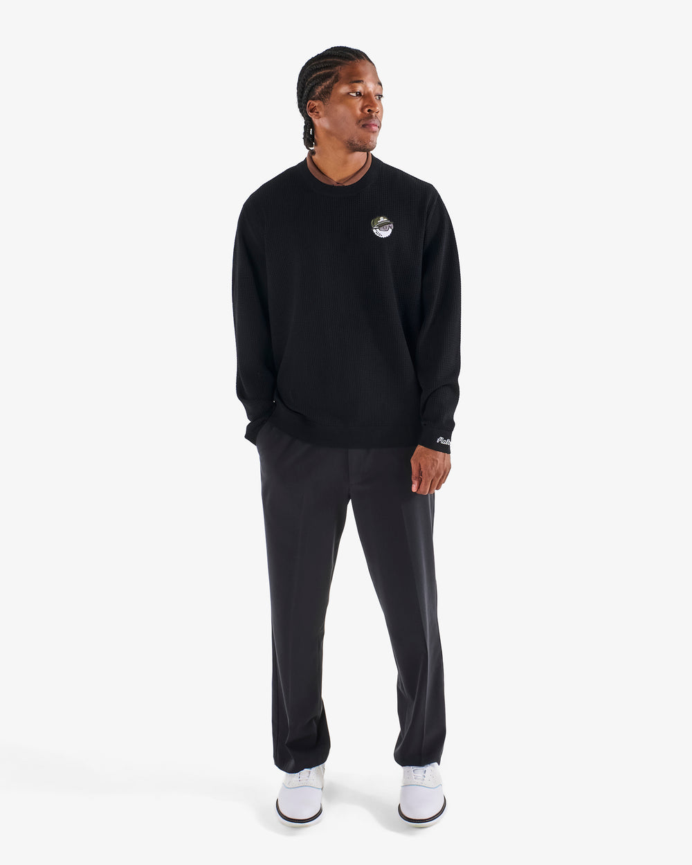 MALBON X LEXUS POLY PERFORATED CREWNECK
