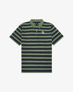 AMONGST THE CYPRESS STRIPED PIQUE POLO