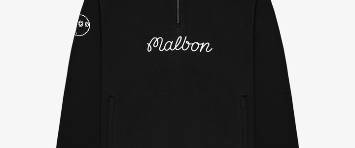 anti country club × malbon golf スウェット Anti Country Club X Malbon Golf Black Letterman Jacket XXL