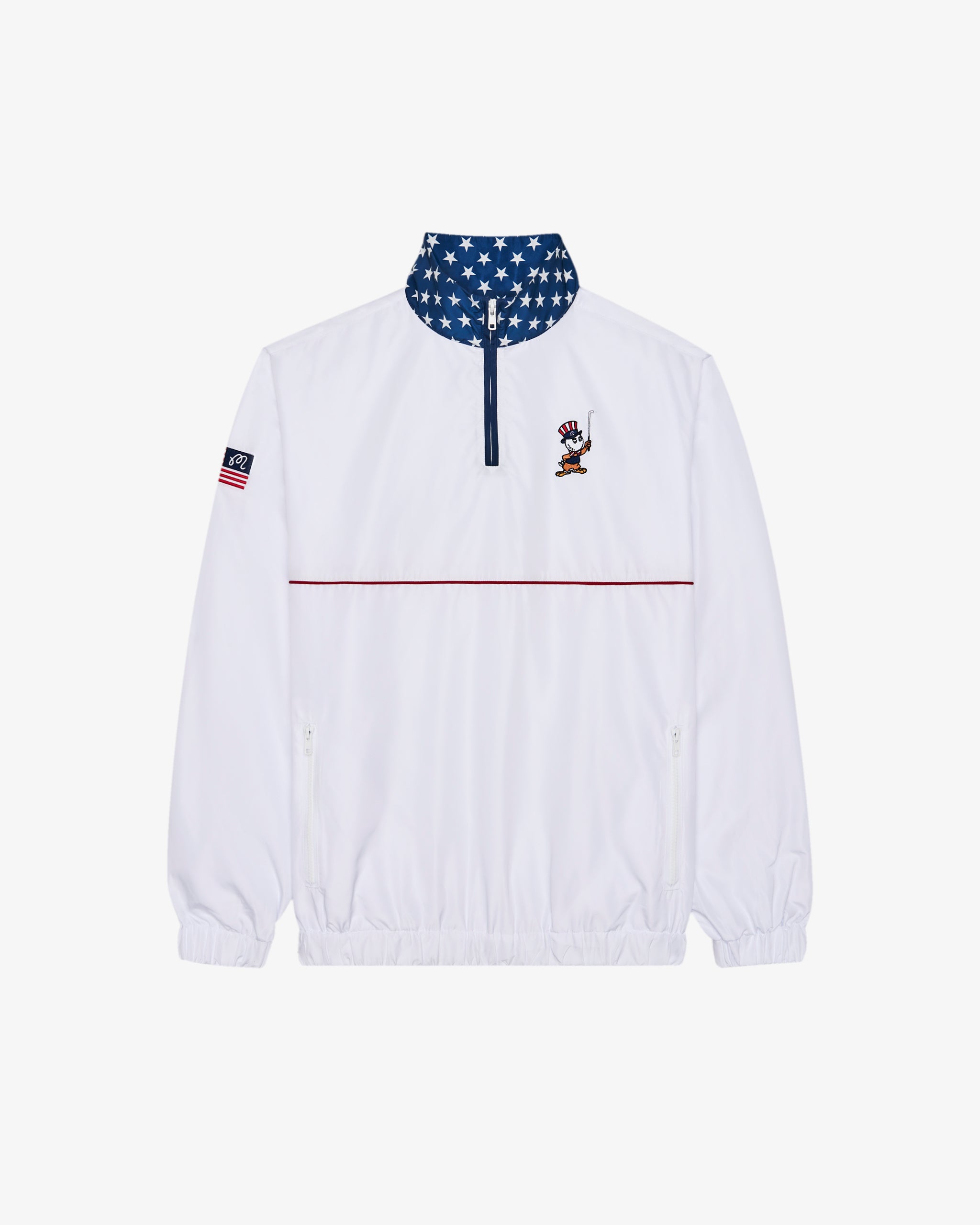 EAGLE BUCKETS NYLON QUARTER ZIP WINDBREAKER