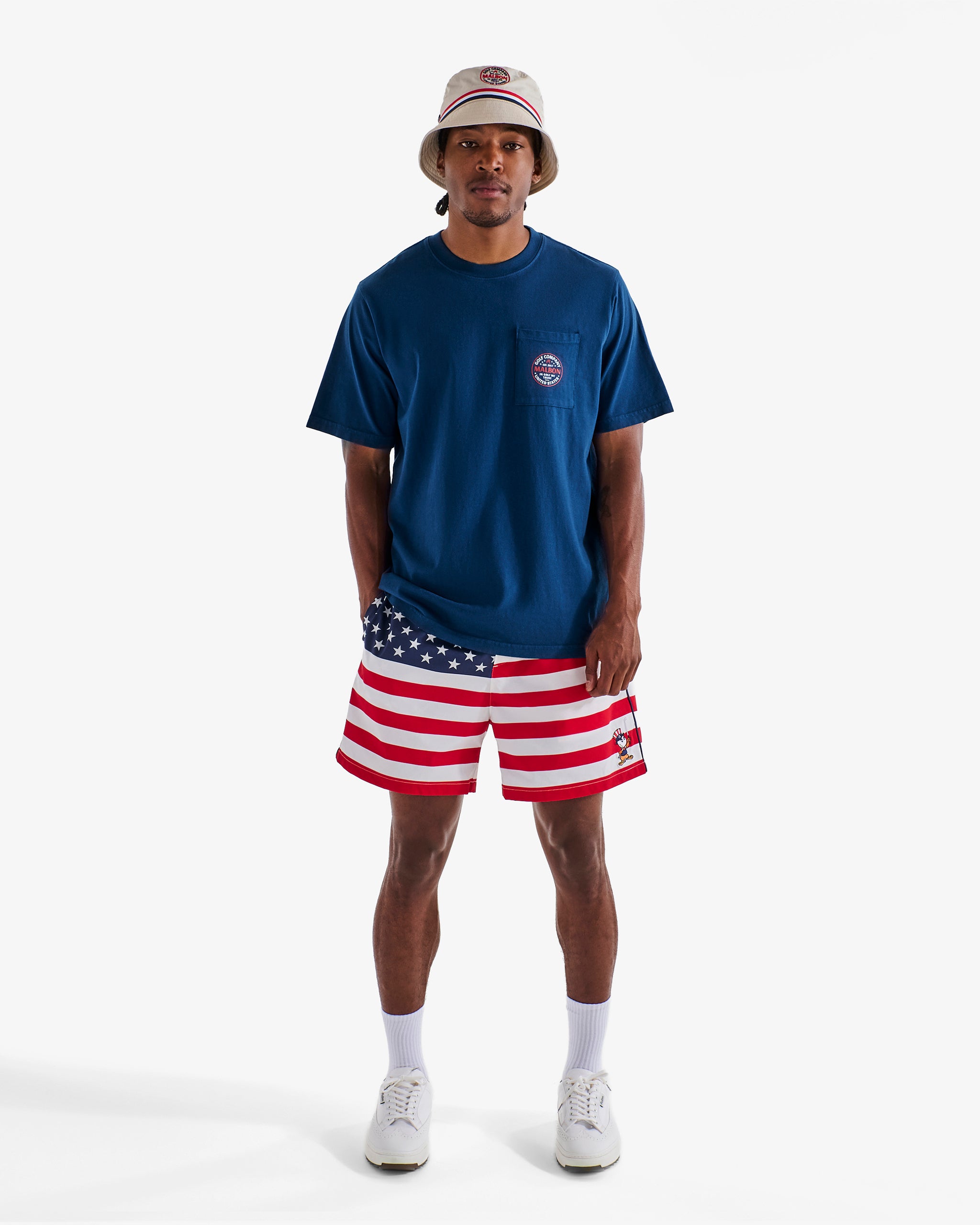 EAGLE BUCKETS POCKET TEE – Malbon Golf